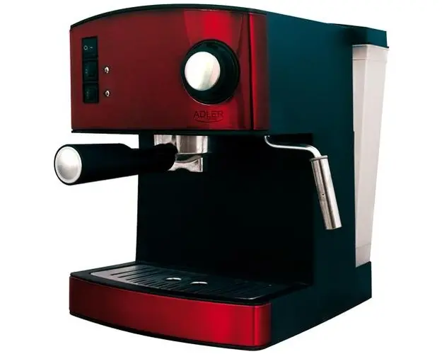 Espressor cafea ADLER AD 4404r, 850W, 1.6l, 15 bar (Rosu-Negru)