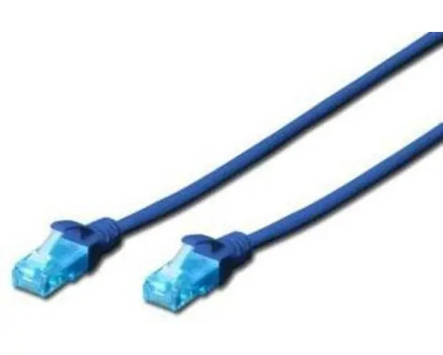 Cablu UTP Digitus DK-1512-0025/B, Patchcord, CAT.5e, 0.25m (Albastru)