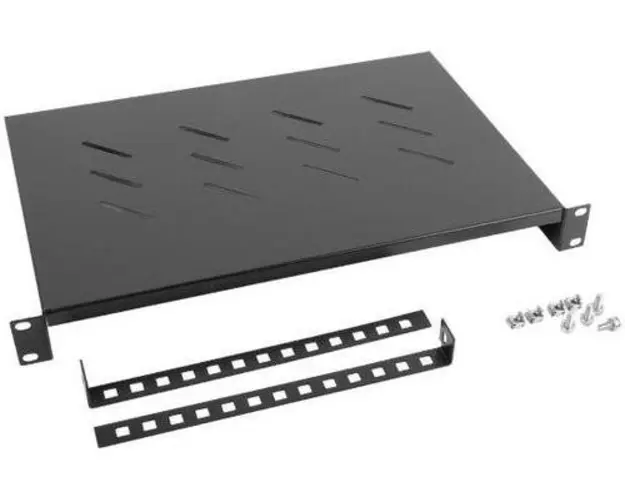 Tava fixa pentru rack Lanberg AK-1004-B, 19inch 600mm, 1U/483x300mm