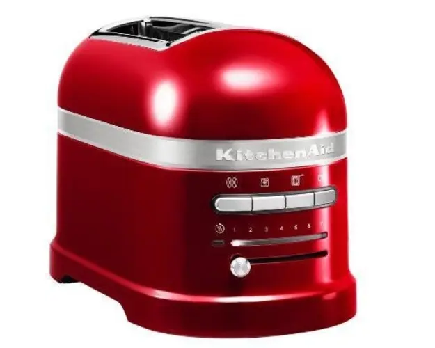 Prajitor de paine KitchenAid 5KMT2204ECA, 2 felii, 2500W (Rosu)