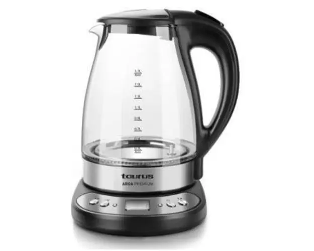 Fierbator de apa Taurus Aroa Premium, 1.7l, 2200W (Negru)