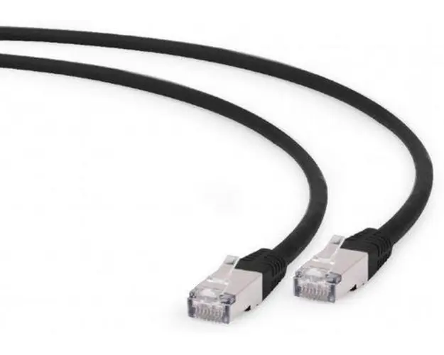 Cablu FTP Gembird PP6A-LSZHCU-BK-0.25M, Patchcord, CAT.6a, 0.25 m (Negru)