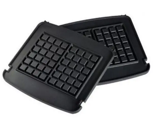 Set placi gofre/vafe Cuisinart, pentru GR50E (Negru)