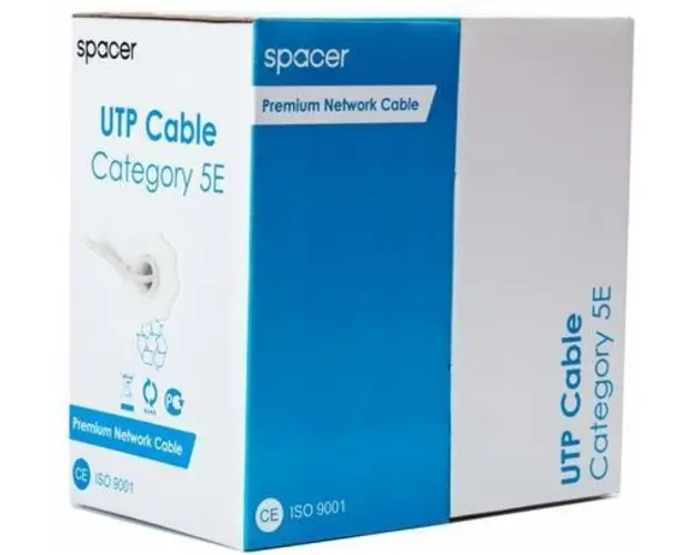 Cablu UTP Spacer RCAT5ECCA, CAT.5e, Rola, 305m