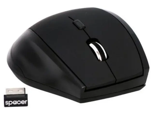 Mouse Spacer SPMO-291, Wireless (Negru)