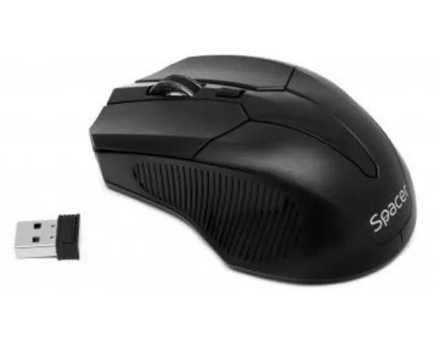 Mouse Spacer SPMO-W02, Wireless (Negru)