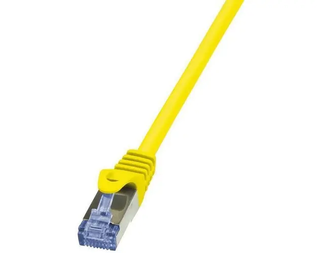 Cablu S/FTP LogiLink CQ3097S, Patchcord, CAT.6a, 10 m (Galben)