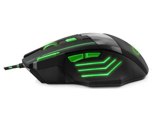 Mouse ESPERANZA Wolf (Negru/Verde)