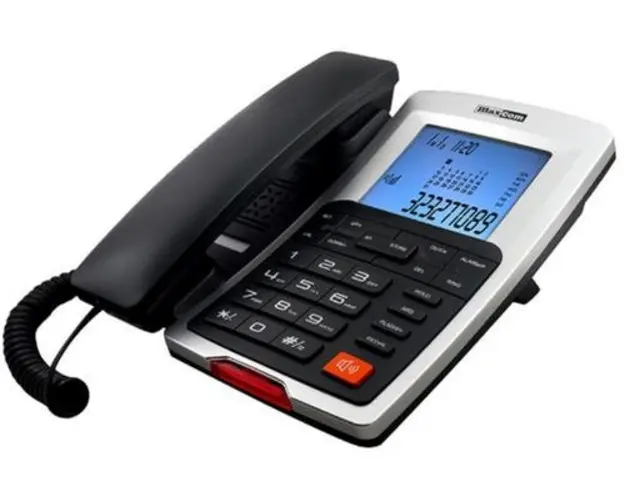 Telefon Fix MaxCom KXT709 (Negru/Argintiu)