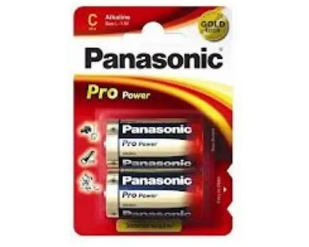 Baterii Foto Alkaline Panasonic Lr14Apb/2Bp, 1.5 V, 2 Buc