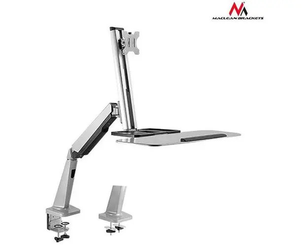 Suport Monitor Maclean MC-728, 13inch - 32inch, 8 Kg (Argintiu)