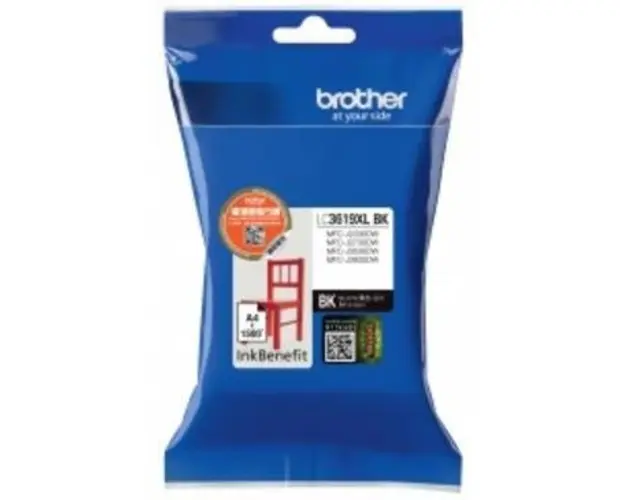 Cartus cerneala Brother LC3619XLBK, acoperire 3000 pagini (Negru)