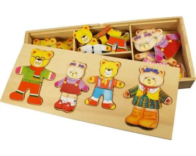 Joc de potrivire BigJigs Familia ursuletilor