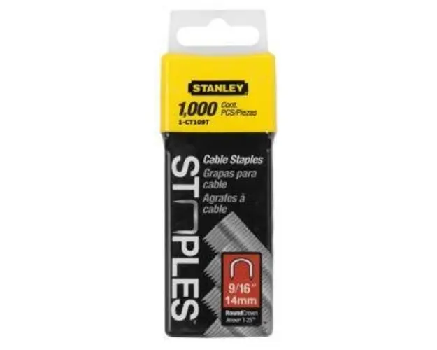 Pachet 1000 Capse Stanley 1-CT109T, 14 mm