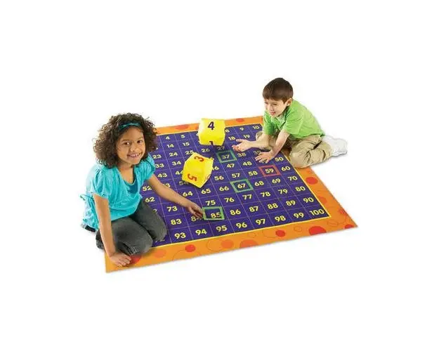 Joc matematic Learning Resources Covoras pentru invatarea sutelor