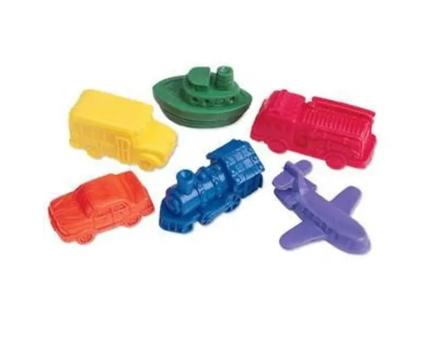 Joc matematic Learning Resources Mini vehicule pentru numarat - set 72 buc