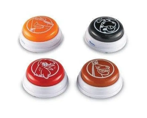 Joc pentru clasa Learning Resources Sonerii pentru raspuns - animale - set 4 buc