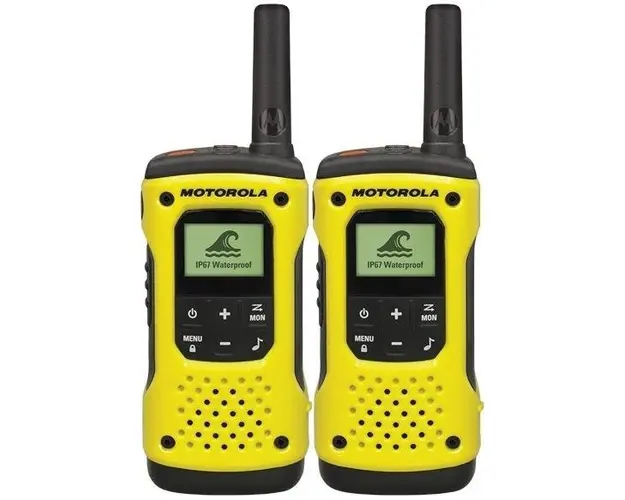 Statie Radio Motorola T92 H2O, rezistenta la apa, set cu 2 bucati (Galben)
