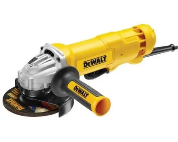 Polizor unghiular DeWalt DWE4203-QS, 1010 W, 125 mm, Aparatoare rapida, Maner antivribatii (Negru/Galben)