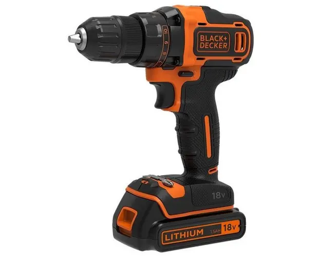 Masina de gaurit si insurubat cu acumulator Black&Decker BDCDD186KB-QW, 2 acumulatori, 18 V, 1.5 Ah, cutie