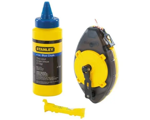 Sfoara de trasat PoerWinder 30 m + creta + nivela Stanley 0-47-465