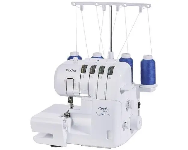Masina de surfilat electromecanica Brother 2104D (Alb)