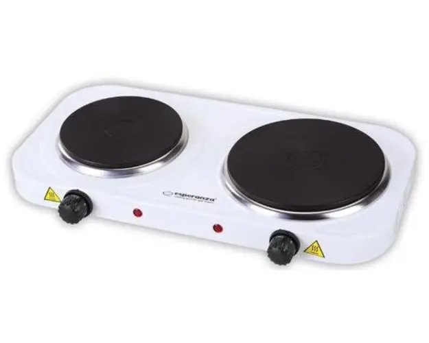 Plita electrica Esperanza EKH007W, 1000/1500 W (Alb)