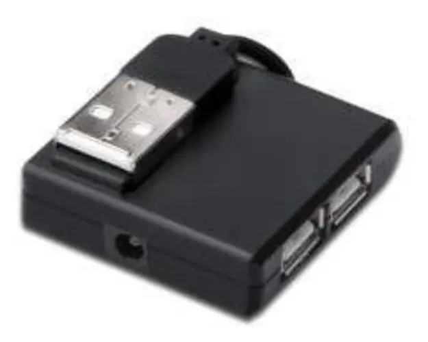 Hub USB Digitus 4 port USB 4 X A/F, 1 X B mini/M 2.0 (Negru)