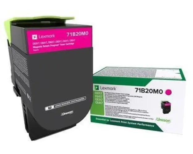 Toner Lexmark 71B20M0, 2300 pagini (Magenta)