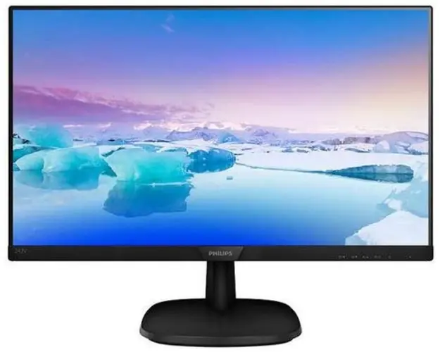 Monitor IPS LED Philips 23.8inch 243V7QJABF/00, Full HD (1920 x 1080), VGA, HDMI, DisplayPort, Boxe, 5 ms (Negru)
