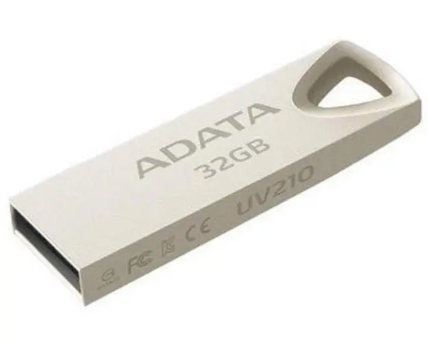 Stick USB A-DATA AUV210-32G-RGD, 32 GB, USB 2.0, metalic (Argintiu)