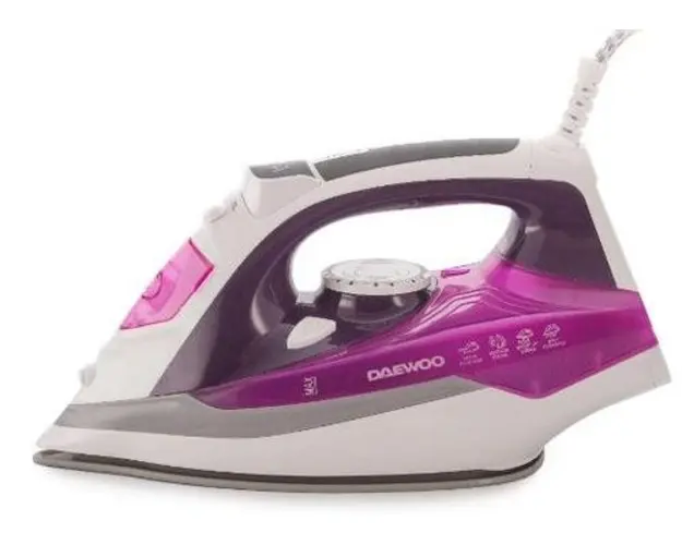 Fier de calcat Daewoo DSI20P, 2400 W, 350 ml, Talpa ceramica (Mov)