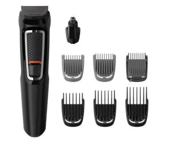 Aparat de tuns 8 in 1 Philips Series 3000 MG3730/15, 8 instrumente (Negru)