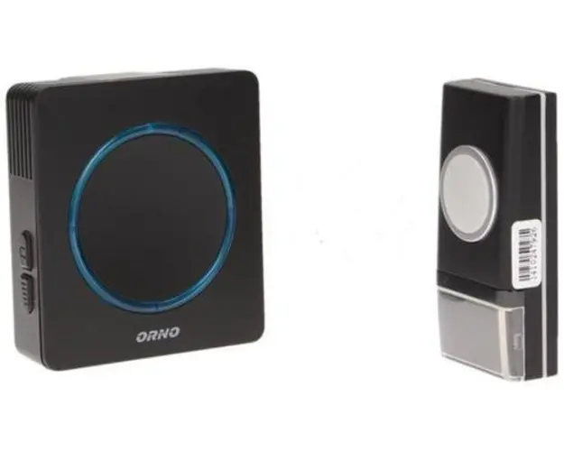 Sonerie wireless cu baterii Orno OR-DB-YK-118, distanta de lucru 100 m, 90 db (Negru)