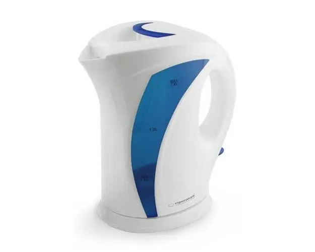 Ceainic Electric Esperanza EKK018B, 1.7 l (Alb/Albastru)
