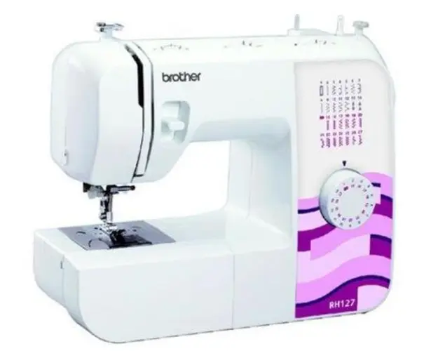 Masina de cusut electromecanica Brother RH127, 27 Cusaturi, 850 Imp/min (Alb)