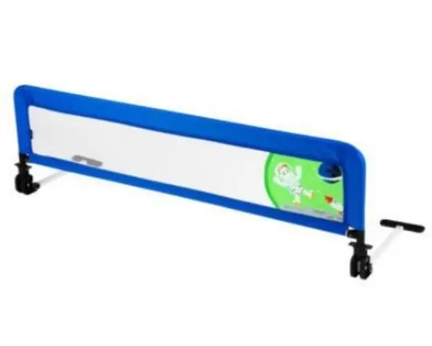 Margine de siguranta pentru pat Juju Safe Guard, copii 2-5 ani, rabatabila, 132cm x 42cm, Space Adventure (Albastru)