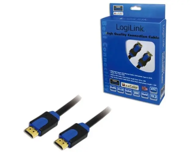Cablu LogiLink CHB1101, HDMI - HDMI, 1 m (Negru)
