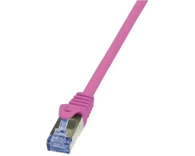 Cablu S/FTP LogiLink CQ3049S, Cat.6a, Patchcord, 1.5 m (Roz)