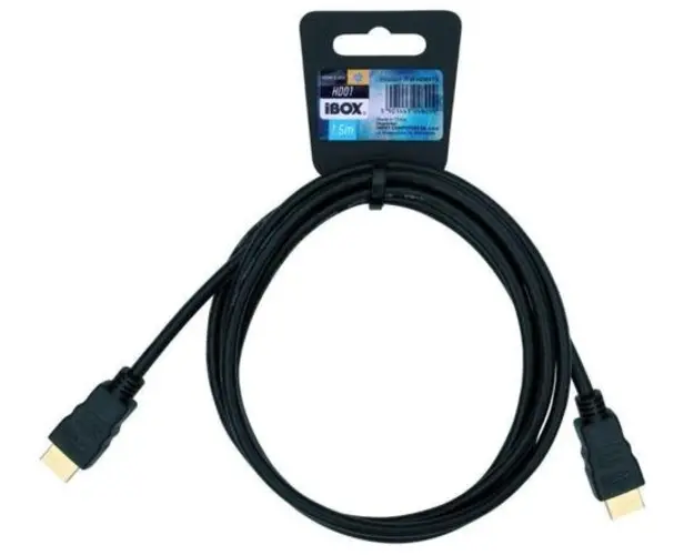 Cablu i-BOX ITVFHD0115, HDMI-HDMI, 1.5 m, Standard v1.4 (Negru)
