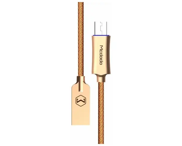 Cablu de date Mcdodo MicroUSB, QC3.0, Auto Disconnect, 1m (Auriu)