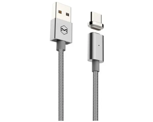 Cablu de date Mcdodo Magnetic, Type-C, 1.2m, 2.4A max (Argintiu)