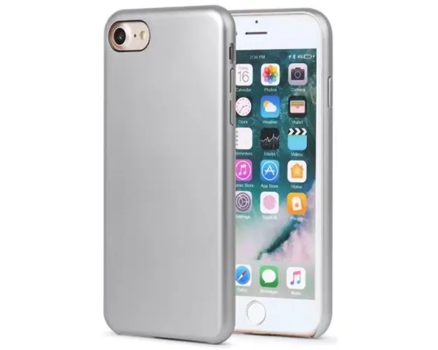 Protectie spate Meleovo Pure Gear II pentru iPhone 8 (Argintiu)