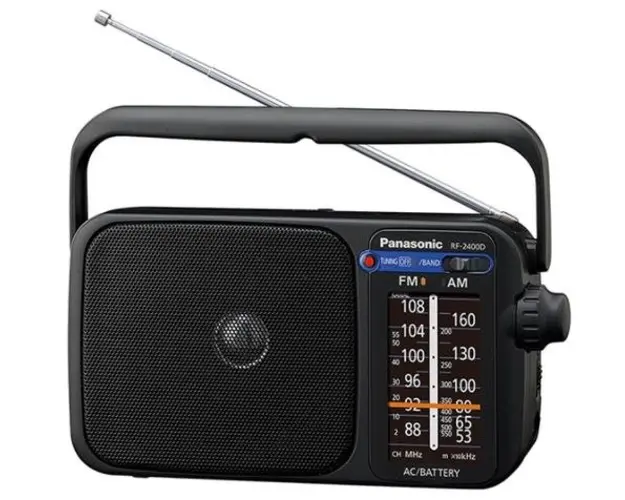 Radio portabil Panasonic RF-2400DEG-K, FM/AM (Negru)