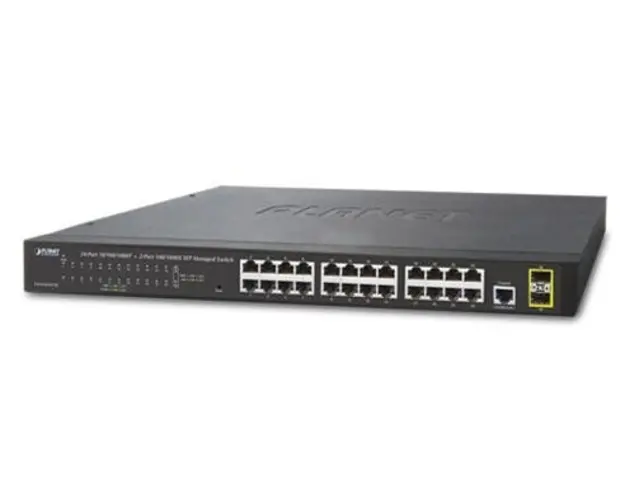 Switch Planet GS-4210-24T2S, Gigabit, 24 Porturi, Layer 2, 2 x SFP