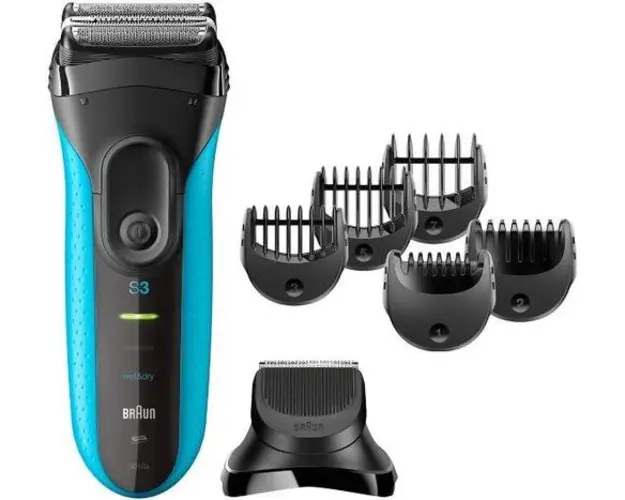 Aparat de ras electric Braun Shave&Style 3010BT 3 in 1, Wet&Dry (Negru/Albastru)