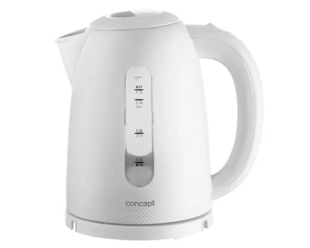 Fierbator electric Concept RK2330, 1,7 l, 2200 W, Onchidere automata, (Alb)