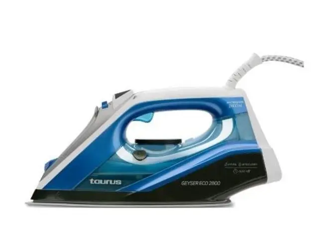 Fier de calcat cu aburI Taurus GEYSER ECO 2800. 2800 W,jet aburi:180g/min. talpa ceramica anodica UltraGlide, sistem ECO ( consum redus de apa & curent electric),oprire automata