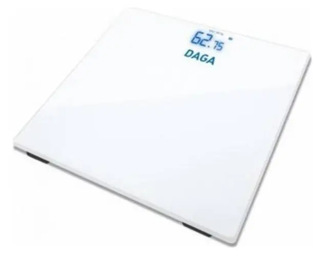 Cantar de baie Daga BS-100, 180 kg, 50g, Ecran de afisaj invizibil cu LED XXL (Alb)