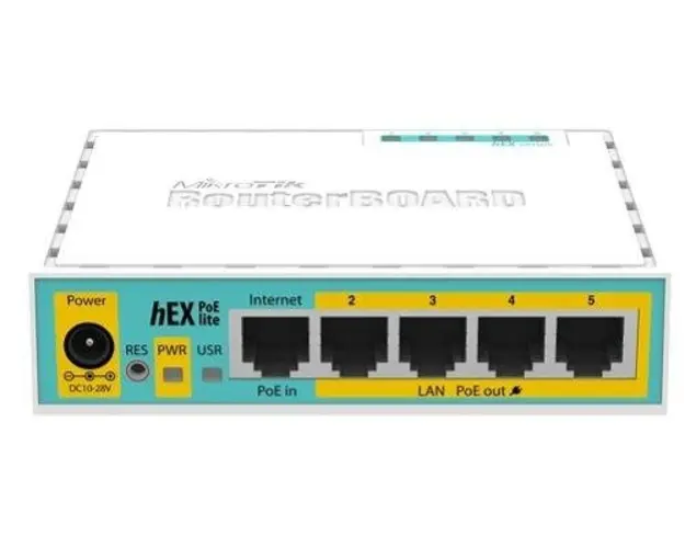 Router MikroTik RB750UPR2, 5 x LAN, 4 x PoE